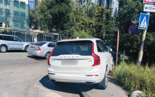 У Києві покарали «героя паркування» на Volvo, який заблокував рух пішоходам