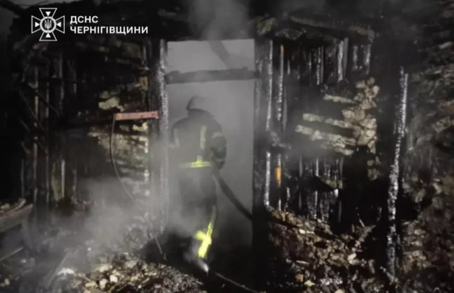 На Черниговщине мужчина спас жену во время пожара, однако сам погиб