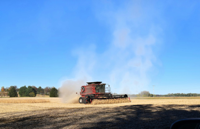 На Сумщині окупанти атакували дроном комбайн під час збирання урожаю — є загиблий та поранений