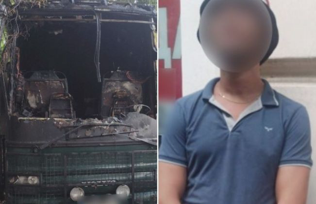 На Одещині затримали чоловіка, який підпалив квестовий автобус