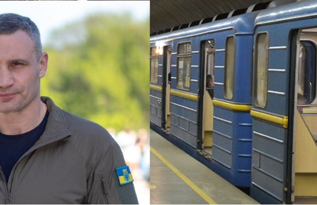 Віталій Кличко заявив, що рух потягів синьою гілкою метро у Києві відновлять через місяць
