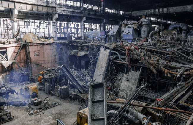 В ДТЭК показали масштабы разрушений ТЭС после российских атак