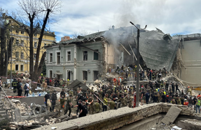 Поврежденный российской атакой корпус «Охматдета» планируют восстановить до зимы, — Минздрав