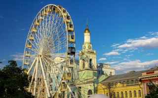 У Києві на Подолі перевіряють «Колесо огляду» після трагедії на канатній дорозі через Дніпро