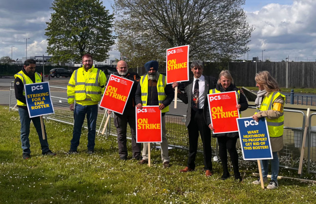 Британские пограничники объявили 23-суточную забастовку в крупнейшем международном аэропорту
