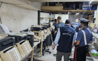 В Італії заарештували чоловіка, який надрукував близько 11 мільйонів євро фальшивих купюр