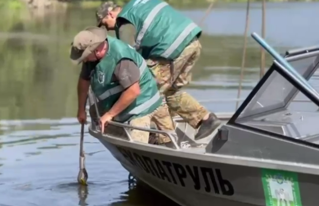 Загрязняющие вещества на реке Десна в 38 километрах от Чернигова