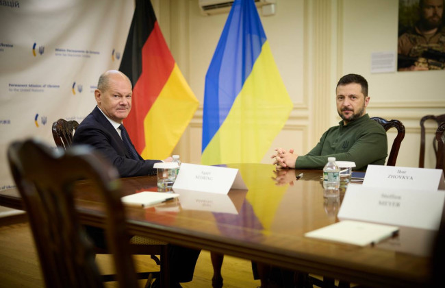 Владимир Зеленский раскрыл детали встречи с Олафом Шольцем