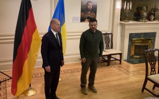 Владимир Зеленский встретился с канцлером Германии Олафом Шольцем в США