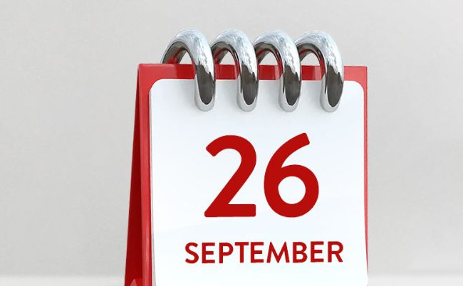 26 сентября — какой сегодня праздник и главные события