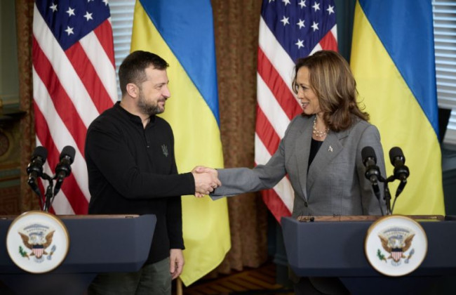 Камала Харрис на встрече с Владимиром Зеленским: Я буду работать над тем, чтобы Украина победила