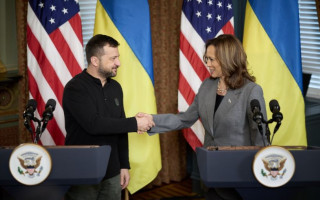 Камала Гарріс на зустрічі із Володимиром Зеленським: Я працюватиму над тим, щоб Україна перемогла