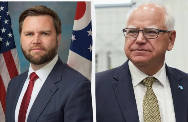 Кандидати у віцепрезиденти США Джей Ді Венс і Тім Волз проведуть дебати