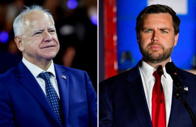 Тему України не порушували: кандидати у віцепрезиденти США Джей Ді Венс і Тім Волз провели дебати