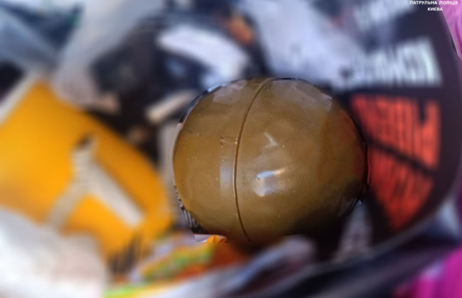 В Деснянском районе столицы мужчина нашел гранату возле мусорного бака