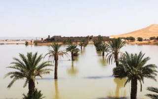 Серед дюн з'явилися річки та озера — частина пустелі Сахари пішла під воду, відео