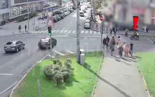 Киевские патрульные показали наглядный пример того, как нарушение ПДД может привести к ДТП