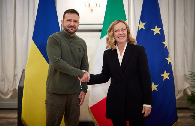 Владимир Зеленский обсудил План победы с Джорджией Мелони