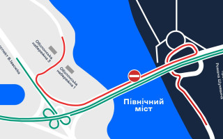 В Киеве с 13 по 15 октября частично перекроют движение на Северном мосту