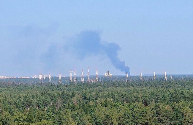 Под москвой вспыхнул пожар на военном аэродроме