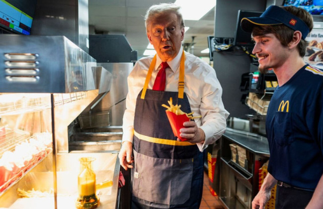 У McDonald's заявили, що Трамп не мав дозволу подавати картоплю фрі