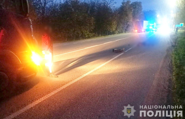 В Немирове грузовик наехал на велосипедиста