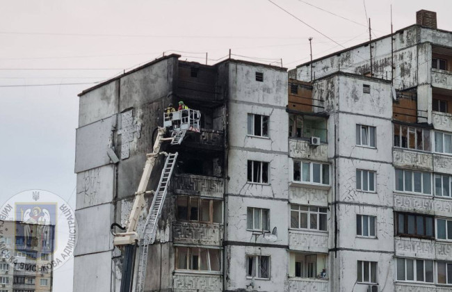 В шести районах Киева зафиксировано падение обломков вражеских дронов