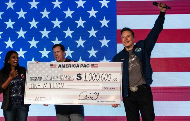 Суд в Пенсильвании разрешил Илону Маску раздать избирателям по $1 млн