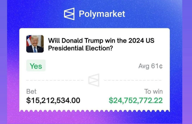 Мужчина поставил на победу Трампа $15 млн и уже получил $10 млн