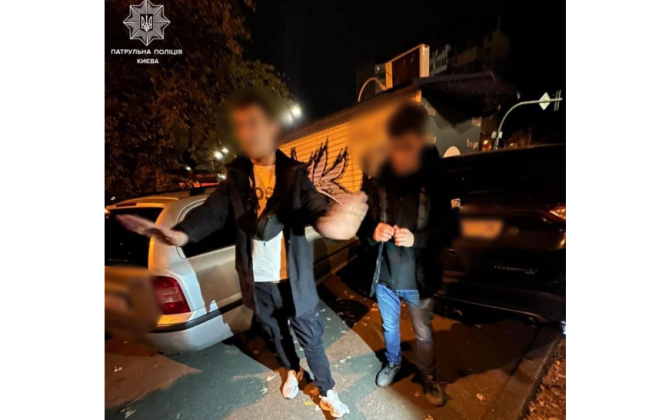 В Святошинском районе Киева задержали мужчин, которые открыли стрельбу