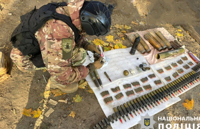 В Борисполе мужчина хранил арсенал боеприпасов в гараже и дома