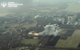 Сили безпілотних систем ЗСУ показали відео знищення командного пункту росіян у Курській області