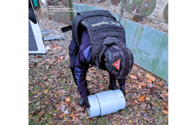 На Киевщине боевую часть БпЛА обнаружили на территории частного домохозяйства