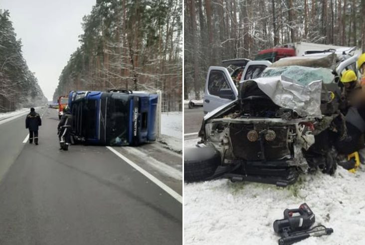 На Київщині сталася смертельна ДТП за участі пʼяти автомобілів