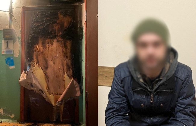 В Киеве мужчина поджег дверь квартиры своего знакомого — ему грозит до 10 лет заключения