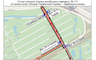 У Києві змінять маршрут автобуса 111, який курсує через новий Подільський міст