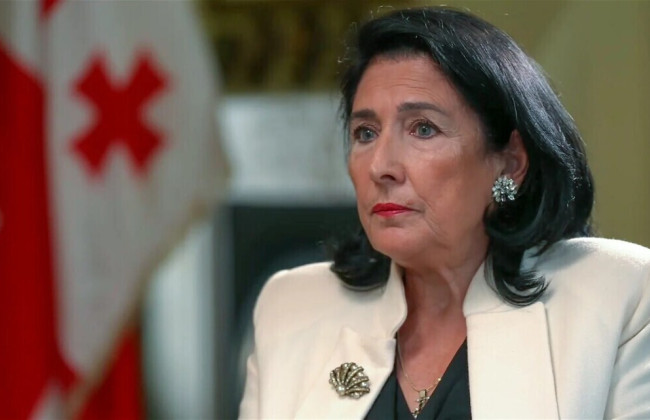 Президентка Грузії підтримала санкції України проти проросійських політиків
