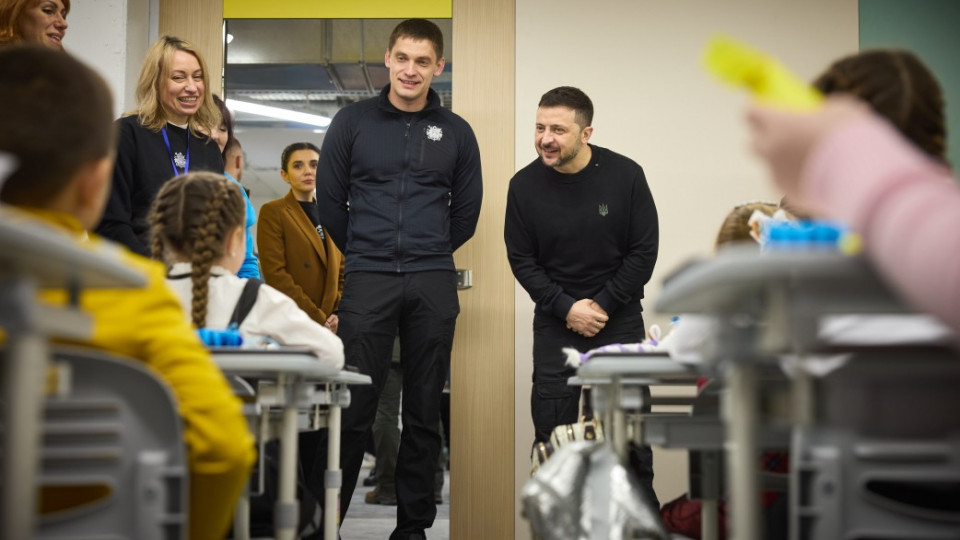 Володимир Зеленський відвідав нововідкриту підземну школу в Запоріжжі