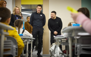 Володимир Зеленський відвідав нововідкриту підземну школу в Запоріжжі