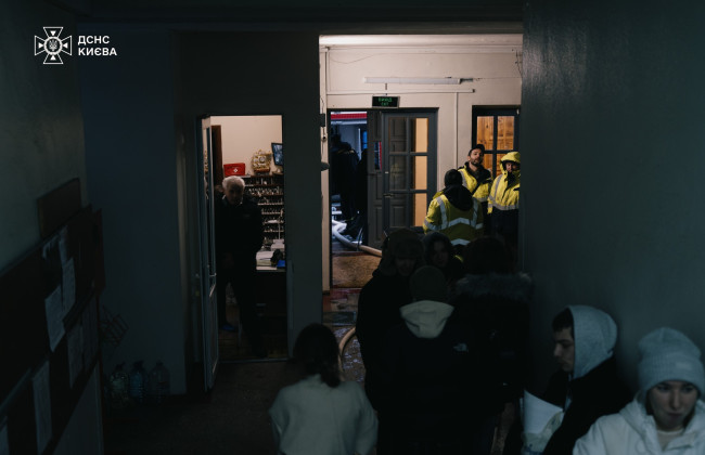 В Киеве произошел пожар в общежитии одного из университетов