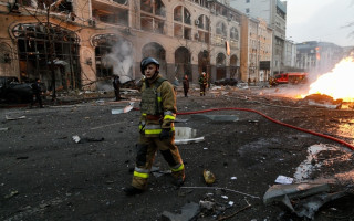 Шесть посольств в Киеве пострадали от ракетной атаки – фото и видео