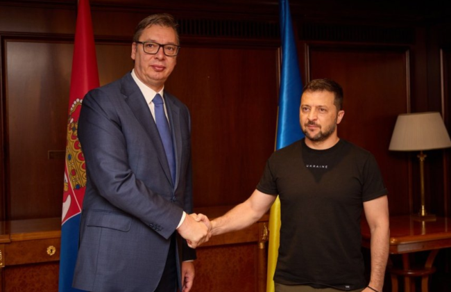 Владимир Зеленский провел разговор с президентом Сербии Александром Вучичем