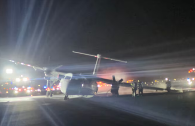 У Канаді після посадки загорівся пасажирський літак