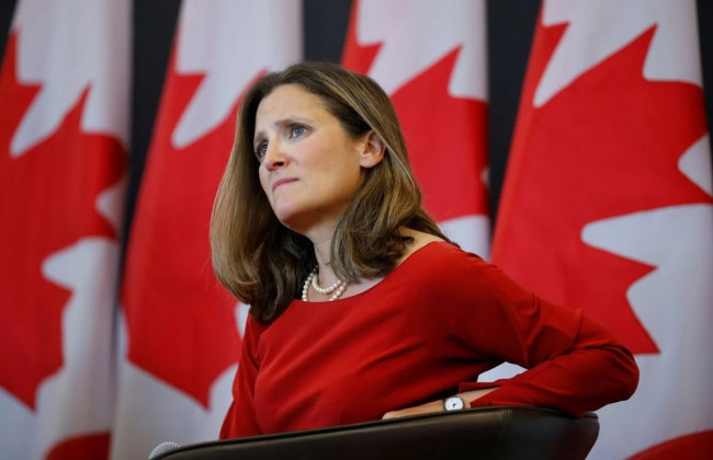 Христя Фриланд будет баллотироваться на пост премьер-министра Канады