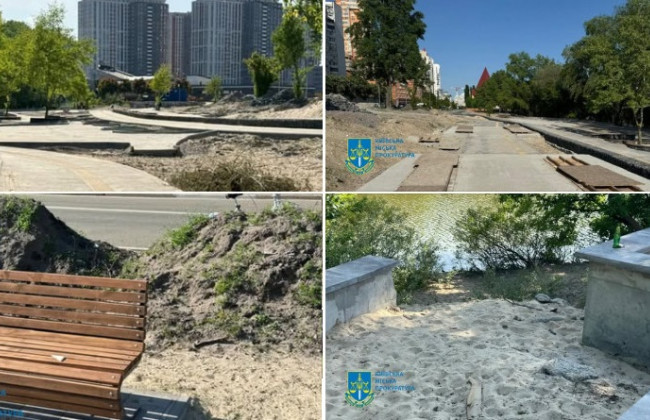 В Киеве разворовали 200 тыс грн во время ремонта парка в Дарницком районе