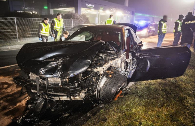 В Австрии погоня полиции за водителем на скорости 250 км/ч привела к нескольким ДТП с пострадавшими