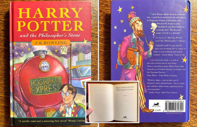 Редкое первое издание «Гарри Поттера» продали на аукционе за $22 тысячи