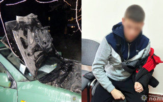 У Житомирі затримали студента, який підпалив автомобіль військовослужбовця