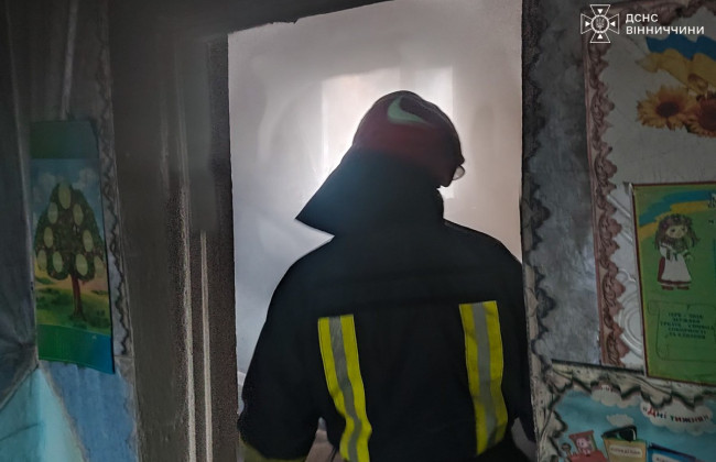 На Винниччине неисправность печного отопления привела к пожару в детском саду