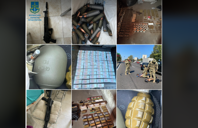 Пистолеты, автоматы, патроны и боеприпасы — на Волыни будут судить злоумышленников, торговавших оружием